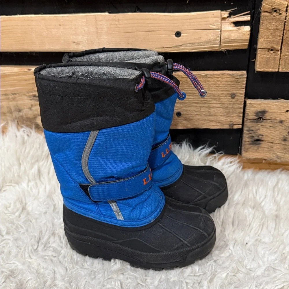 L.L.Bean Kids' Northwoods Boots in royal‎ blue and black Size 10